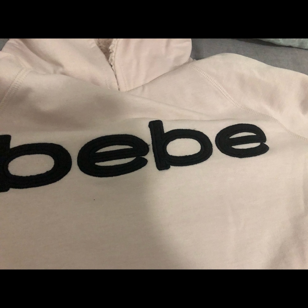 Bebe light pink colored hoodie